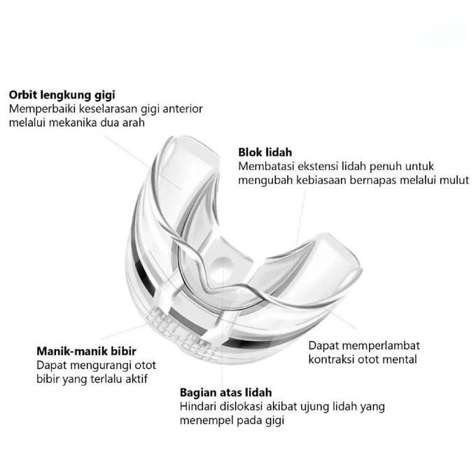 Baru 3Pcs Perapih Gigi Multifunctional Invisible Brace Teeth Trainer Allignment Orthodentic Retainer