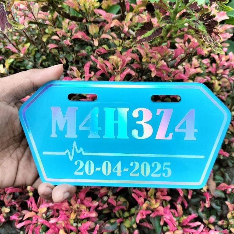 PLAT SPEDA LISTRIK HOLOGRAM / PLAT SPEDA LISTRIK MEMYALA