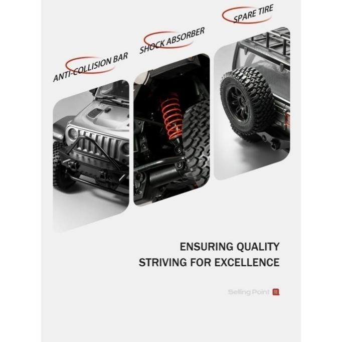 Spesial Rc Car Mn128 1/12 Rtr Rc Adventure Offroad Rock Crawler Jeep Rubicon