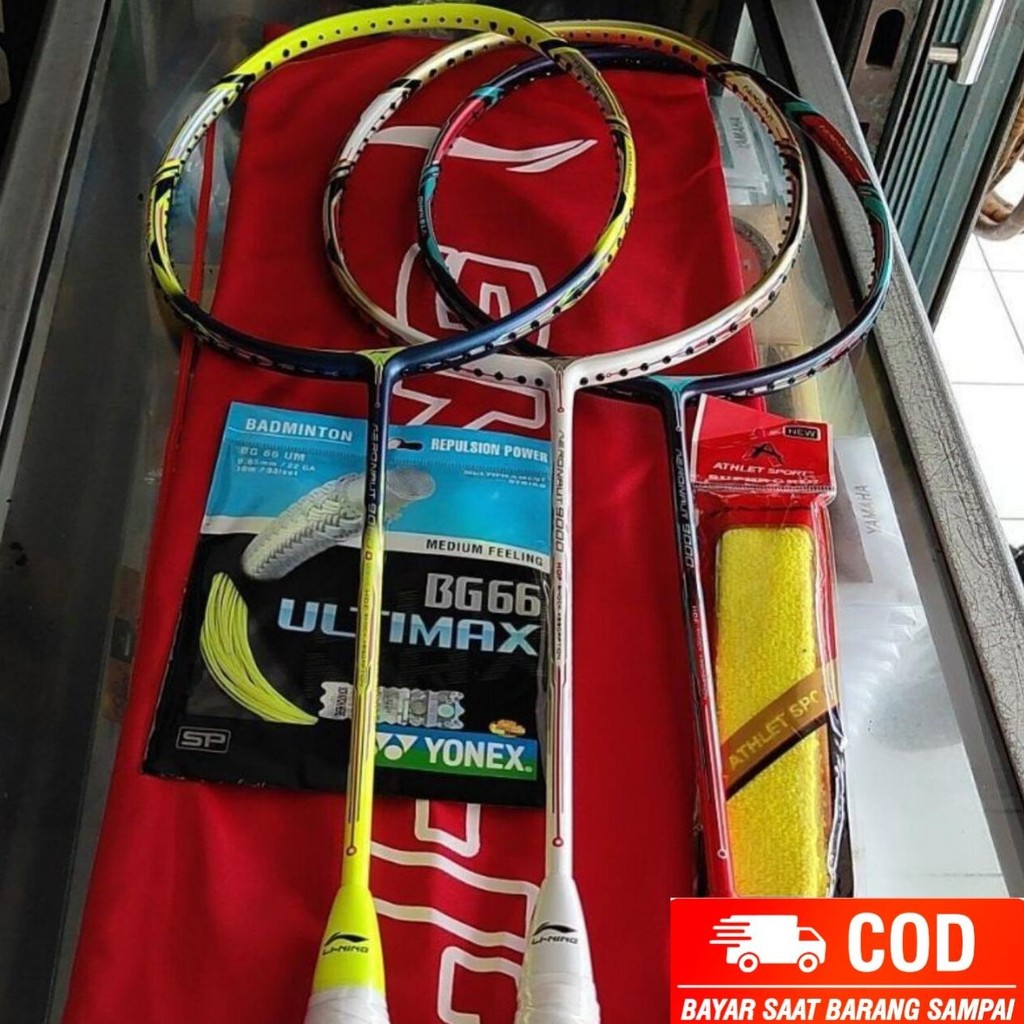 raket lining raket badminton raket bulutangkis lining AEROUNOT 9000 32 LBS