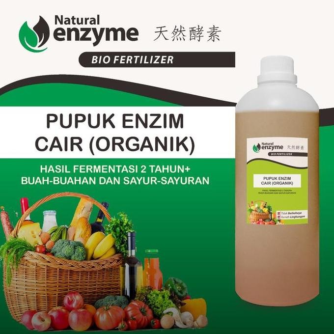 

Terlaris Pupuk Enzim Cair Organik Natural Enzyme Bio Fertilizer 1 Liter Botol