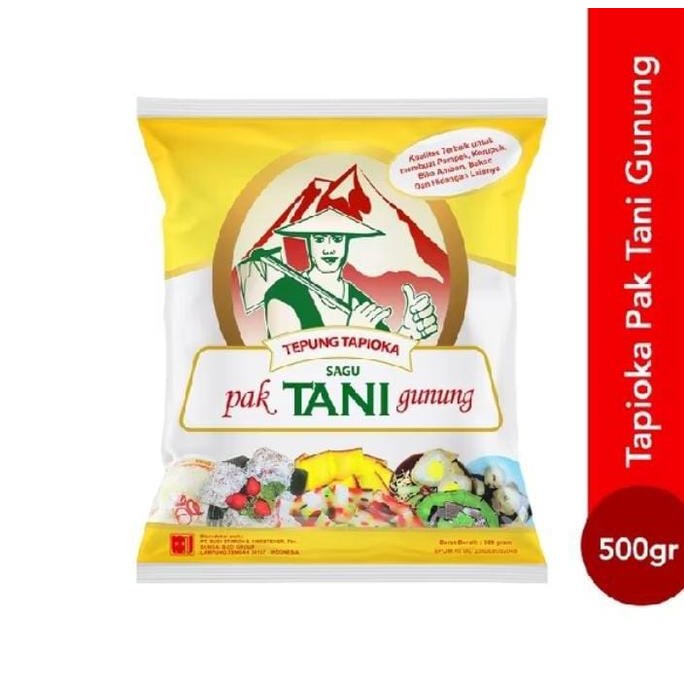 

Terlaris Tapioka Pak Tani Gunung 500G Tepung Sagu / Tepung Kanji / Cireng Pempek