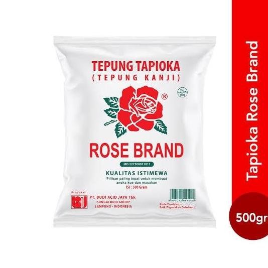 

Terlaris Tepung Tapioka / Tepung Kanji Rose Brand 500Gr