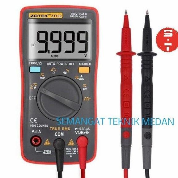 TERMURAH - ZT109 DIGITAL MULTIMETER MULTITESTER AVOMETER LCD DISPLAY ZOTEK ZT 109