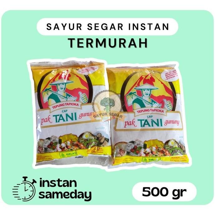 

Terlaris Tepung Tapioka Kanji Cap Pak Tani Gunung 500 Gr