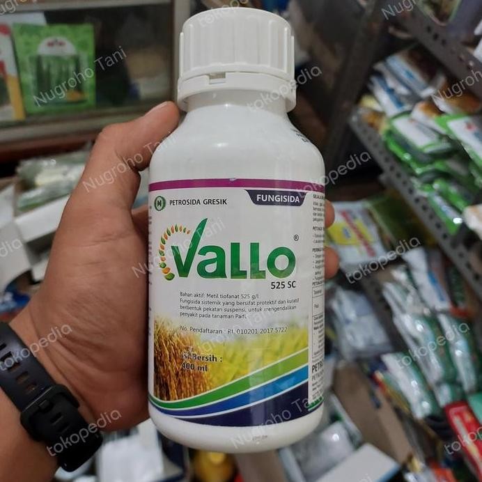 

Terlaris Fungisida Vallo 525 Sc 400 Ml Pengendali Penyakit Blas Padi Metil Tiof