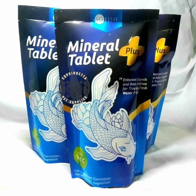 Terlaris Sg Fish Ketapang Tablet Dan Mineral Tablet Plus Vitamin C Obat Kondisioner Air Ikan