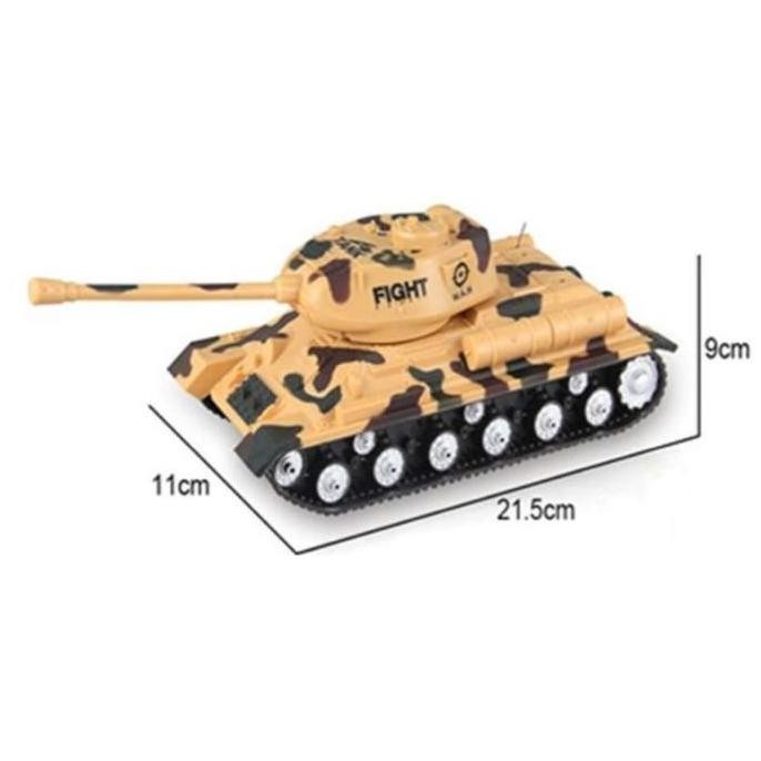 Diskon Mainan Anak Rc Tank Remote Control Tank Rc Ada Lampu & Suara Tank Rc