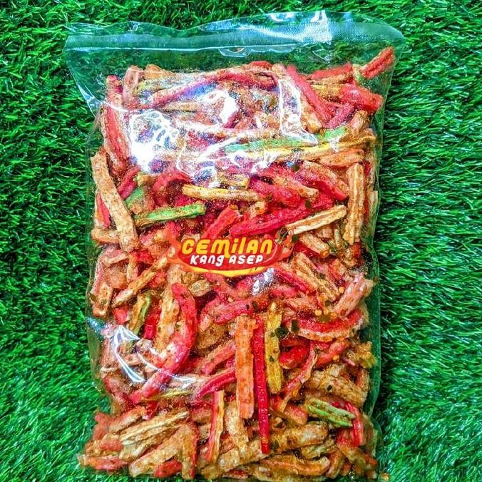 

Kerupuk Seblak Jaat Jadul Pedas Cemilan Kang Asep Snack Food 500GR Camilan Kering