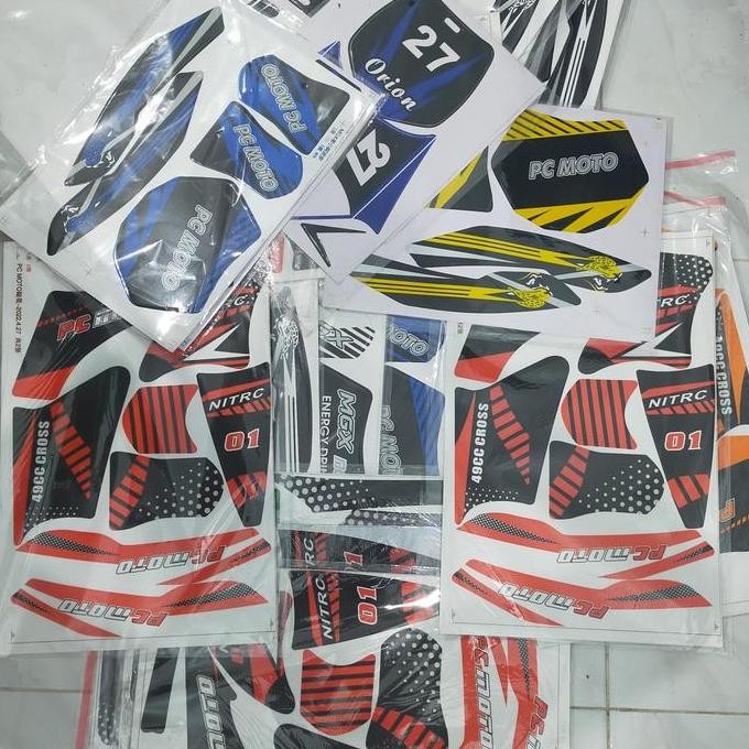 Promo sticker mini trail MT2 - D7-05 - PC 01 - PC 003 - MGX D7-05 - Lenka 69 COD