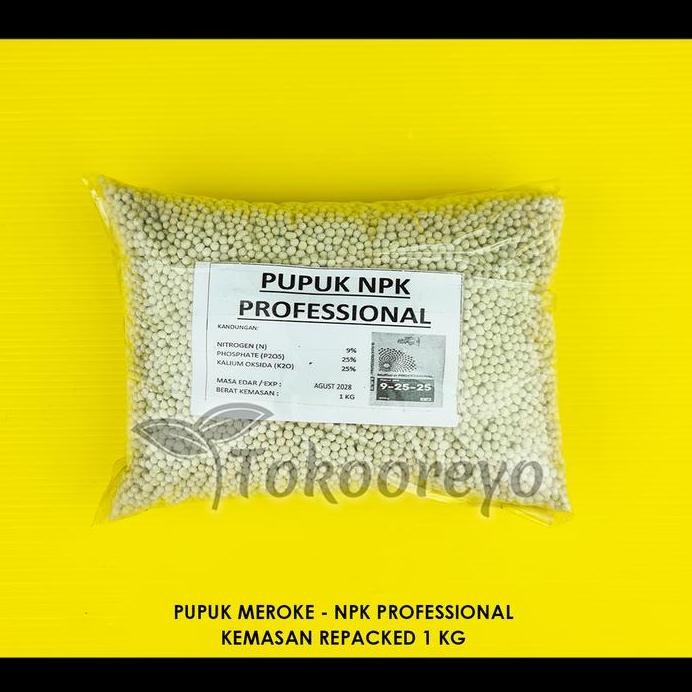

Terlaris Pupuk Meroke Mutiara Npk Professional 09-25-25 1Kg Kemasan Repack