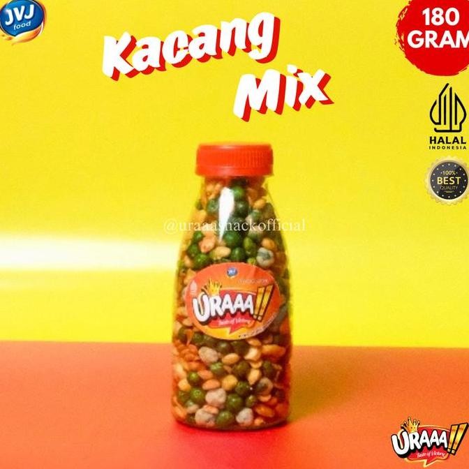 

KACANG MIX URAAA!! KACANG CAMPUR ASIN GURIH Food Snack Cemilan