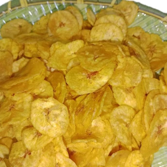 

1kg kripik pisang kepok koin gurih asin Keripik Cemilan