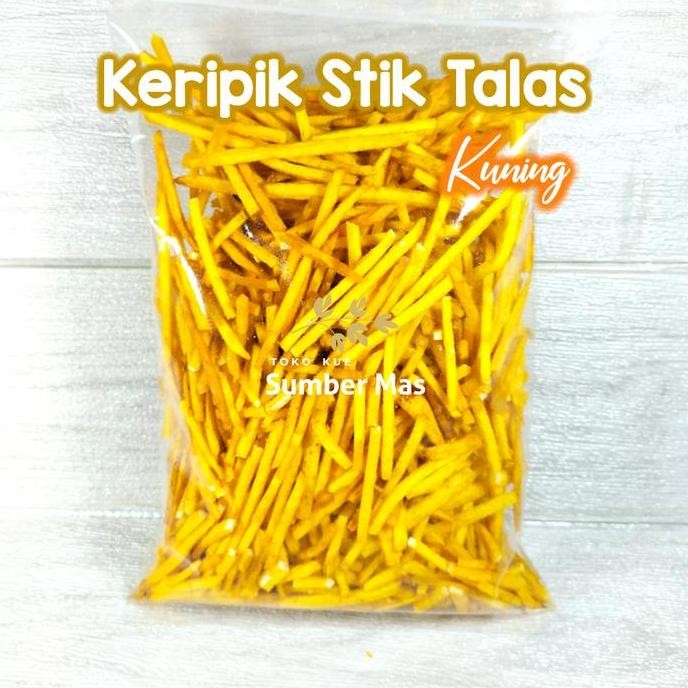 

KETIPIK TALAS KUNING / SNACK KRIPIK TALAS KELADI / STICK STIK 250 GRAM