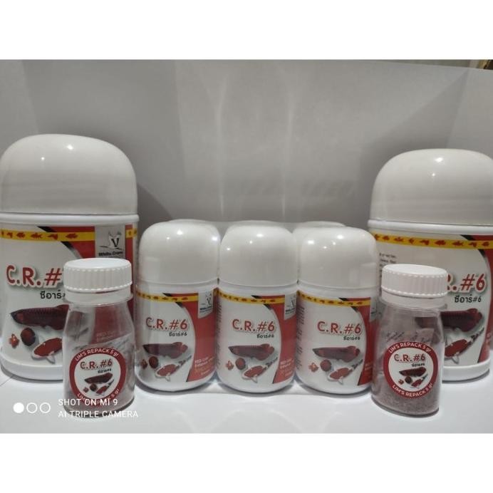 Terlaris Vitamin Obat Merah Ikan Arwana Arowana C.R.#6 C.R.6 Cr6 Cr 6 5Gram 5Gr