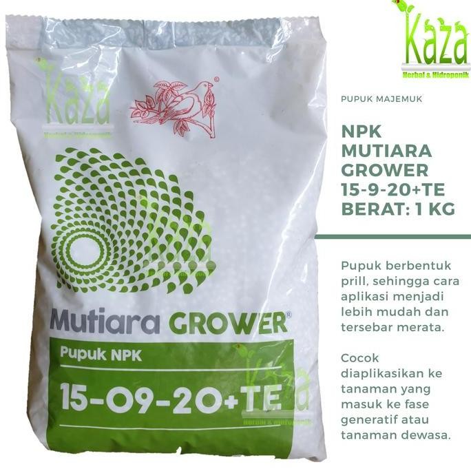 

Terlaris Pupuk Meroke Mutiara Grower Npk 15-9-20 Te 1 Kg Fase Generatif