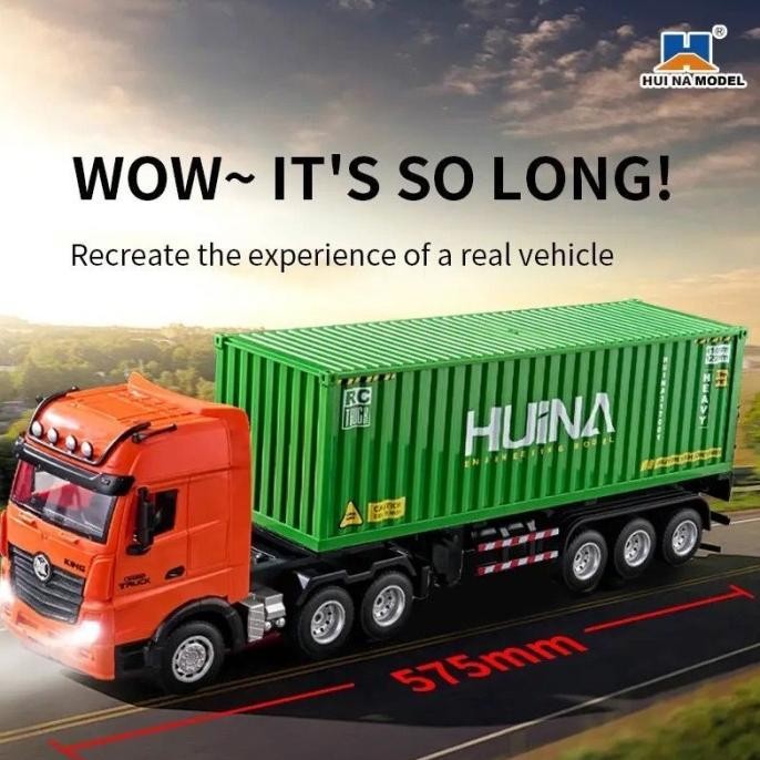Spesial Huina Rc 1317 9Ch Remote Control Container Truck 2.4Ghz