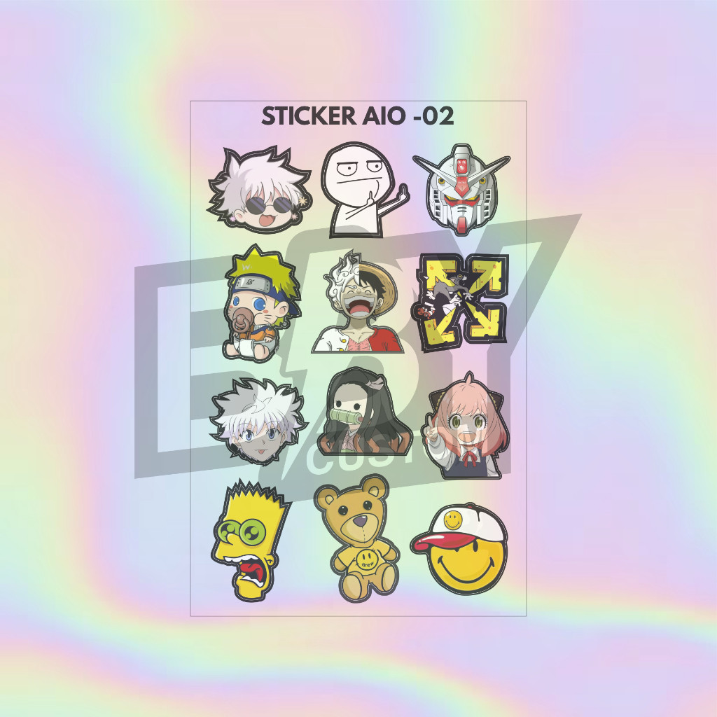 

Terlaris Bby Stiker Karakter Aio - 02 Stiker Garskin Premium Not Casing Bisa Custom *Promo*