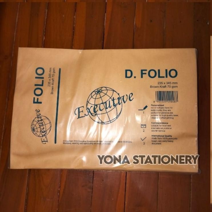 

Amplop Folio Eecutive 100 Pc Tida Ada Lem
