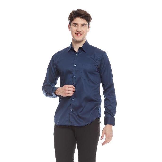 Parayu - Kemeja Putih Pria Basic Formal Untuk Jas Blazer Kantoran Lengan Panjang