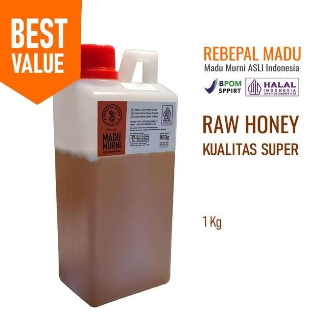 

Rebepal Madu Murni Asli Indonesia Super Honey - 1kg