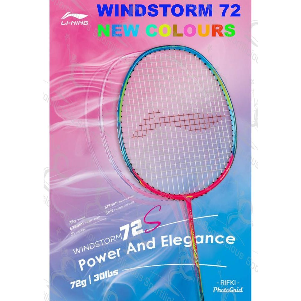 Raket Bulutangkis Lining Windstorm 72 Originial New Colour