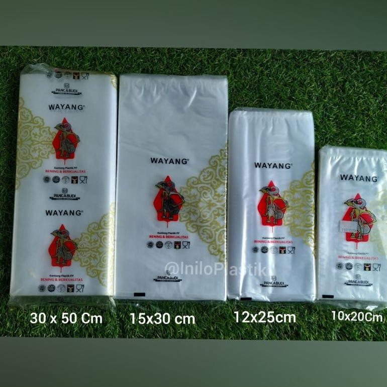 Uy-23 Se-7 Plastik Pp Wayang 12X25 Cm / Plastik Bening Pp Wayang 500 Gram Premium