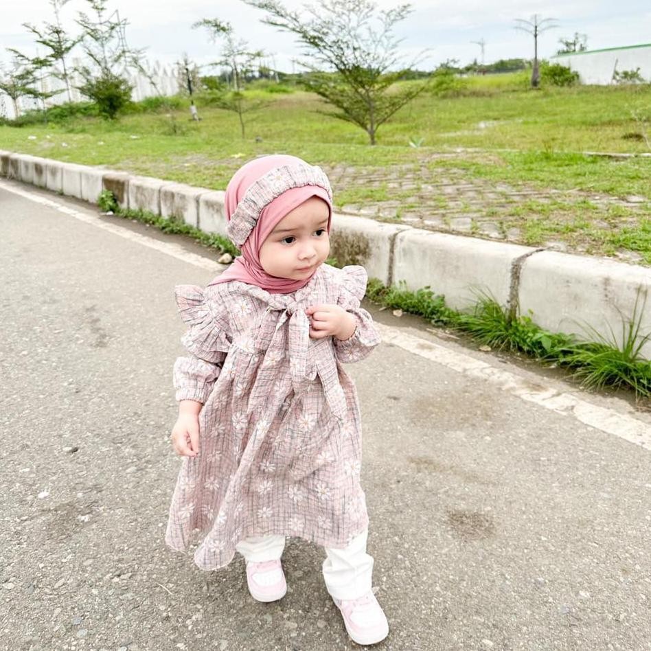 SEMPOL AISKA HIJAB Kalla Daisy Series Tunik couple ibu anak perempuan tunik anak perempuan 1 tahun t