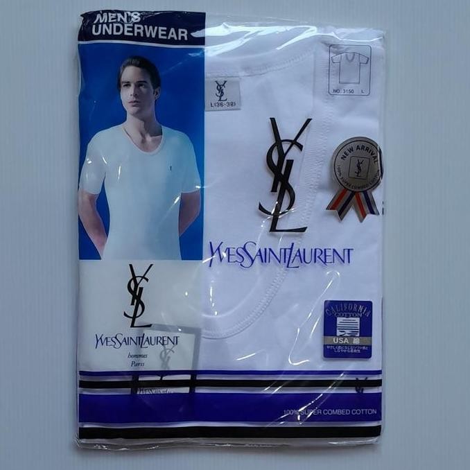 || MONALISA / Kaos Dalam Pria BRANDED V Neck - Putih ||~~~