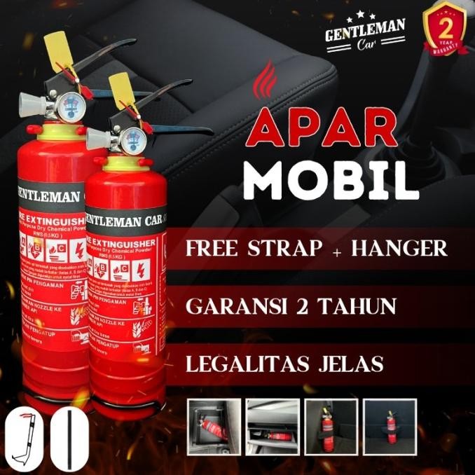 BARU APAR MOBIL 0.5KG & 1KG GENTLEMAN CAR TABUNG PEMADAM RACUN API PORTABLE