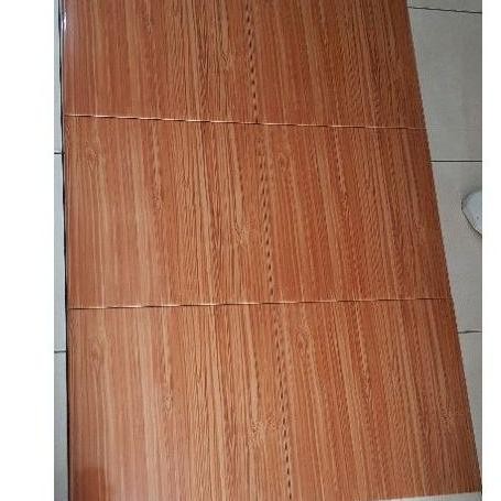 WN Keramik Lantai Motif Kayu Kilap Borneo Brown 1 - 40x40
