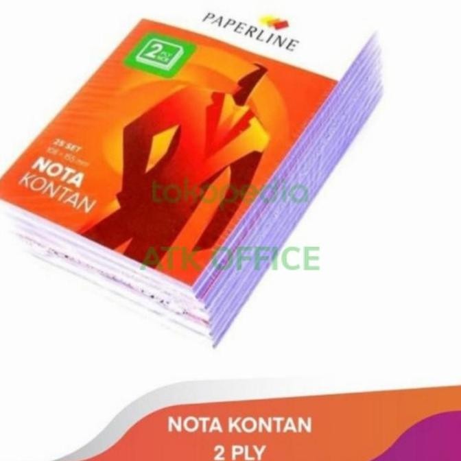 

produk baru!! nota kontan 2 ply kecil paperline sepak (10buku)