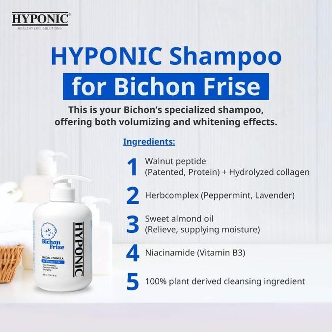 HYPONIC Breed Line - Bichon Shampoo, Sampo Khusus Untuk Anjing Bichon