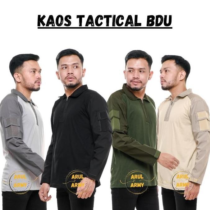 Kaos Tactical Bdu / Baju Lapangan / Kaos Bdu / Baju Model Keren Pria New Stok