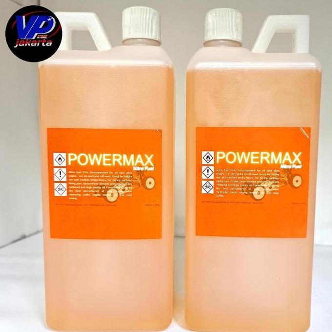 Powermax Fuel Nitro 25% Bahan Bakar Nitro Engine Rc Kemasan 1L Terlaris