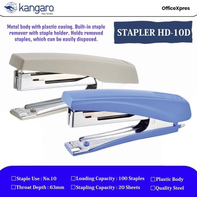 

ready Stapler 2 Refill / Stapler HD 10 D Kangaro Sejenis MAX HD 10 D Joyko