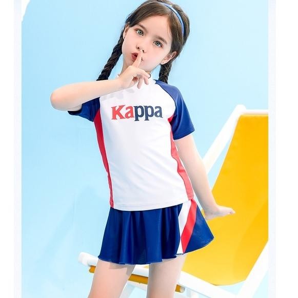 Ready Kappa Girl'S Swimwear Youth Kids Bathingsuit Swim Dress 2 Piece Set