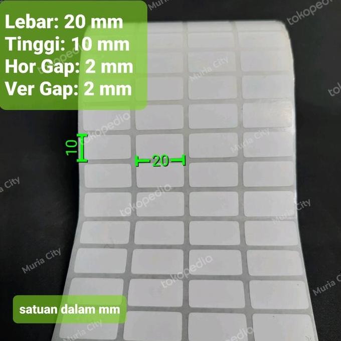 

ready Label Stiker Barcode 20x10 | 20mm x 10mm | 2cm x 1cm | 20 x 10 | 2x1