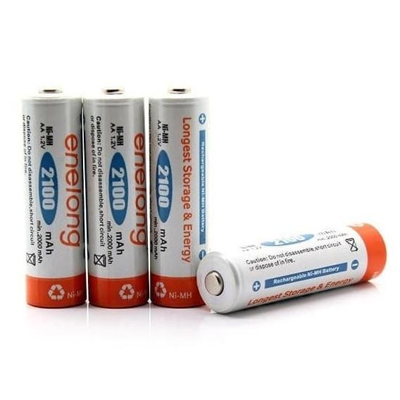 Baterai Cas Baterai Recharge Baterai Isi ulang NiMh AA 2100mAh Enelong