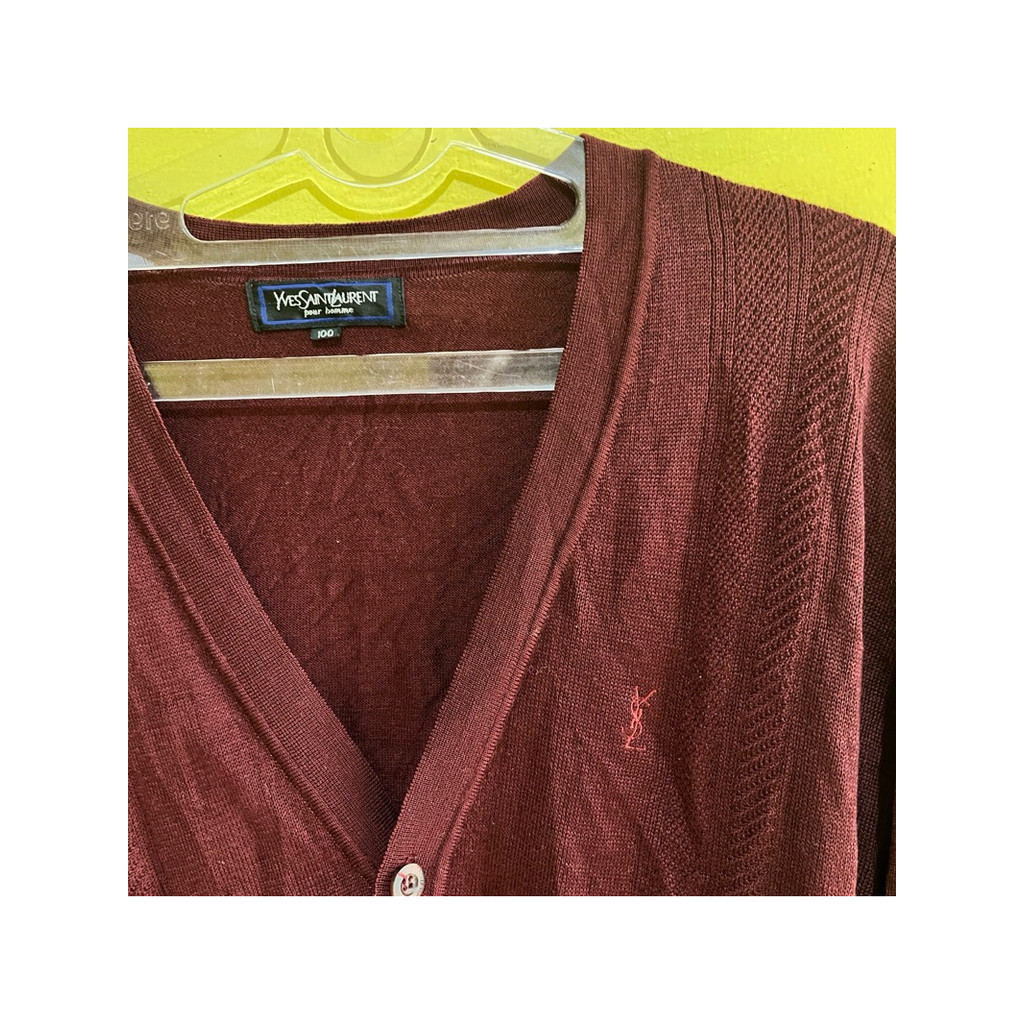 cardigan ysl yves saint laurent original second