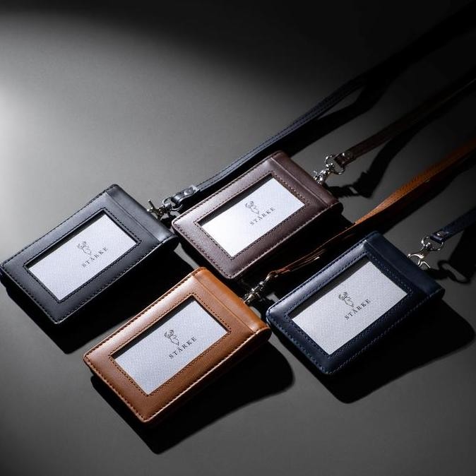 

TERMURAH - Leather Lanyard Kancing ID Card Holder Name Tag STARKE Hustle Hog III