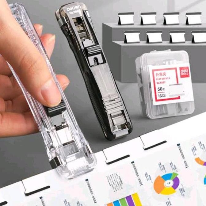 

ready AUTOMATICBINDERCLIPPAPER CLIPPER PAPERFASTENERPENJEPITKERTASKLIPOTOMATIS