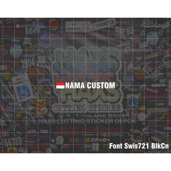 

Ready Cutting Sticker Bendera Nama Custom Kecil Ukuran Tinggi Huruf 5 Mm