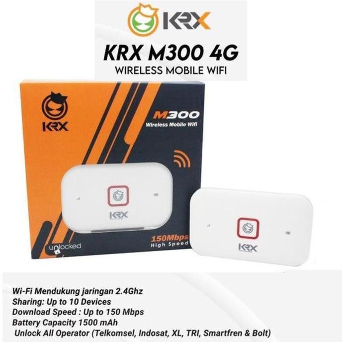 READY MODEM MIFI 4G LTE KRX M300 UNLOCK ALL GSM