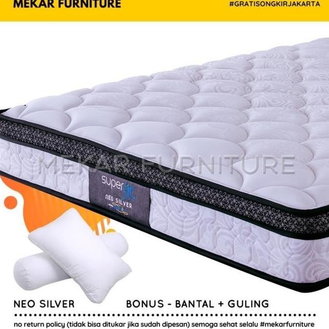Kasur Spring Bed COMFORTA Super Fit Neo Silver - 120 X 200