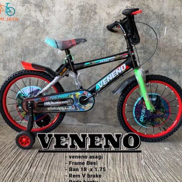 Sepeda anak cowok BMX ring 18 veneno interbike foster |Sepda anak cowok roda 4 | Sspeda BMX