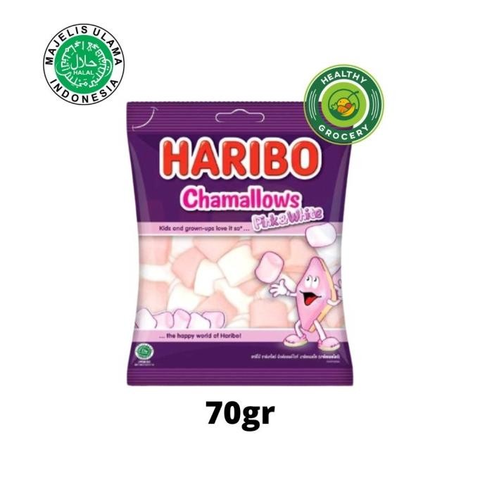 

] Haribo Chamallows Pink Dan White 70gr / Marshmallow