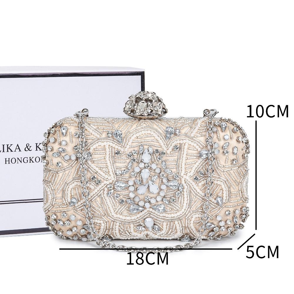 Ready Malika Kimura - Clutch Pesta Fashion / Tas Cantik Kondangan / Tas Rantai Bag / Clutch Original