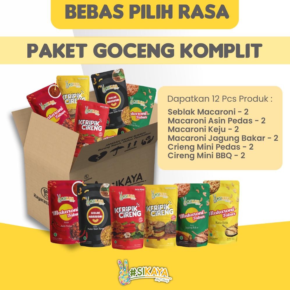 

Paket Goceng Komplit PSBB (Promo Saat Butuh Berhemat)-Sikaya