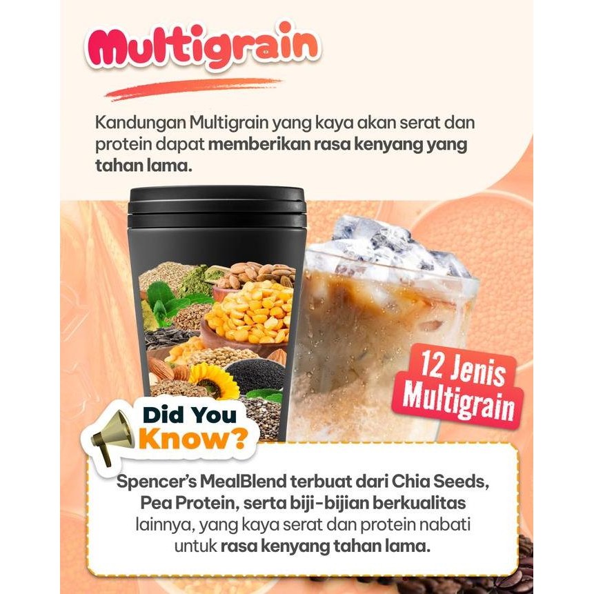 

Grosir Spencer'S Mealblend Naked Strawberry - Minuman Pengganti Makan Sarapan Praktis - Multigrain Drink (15 Sachet) - Gluten-Free - Food
